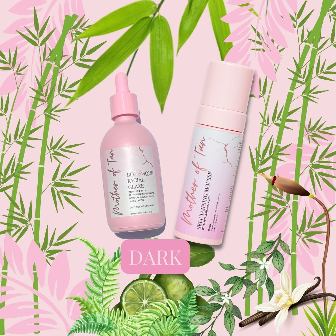 Self tanning Mousse and Botanique Facial Glaze. Glaze and Glow - Mother of Tan
